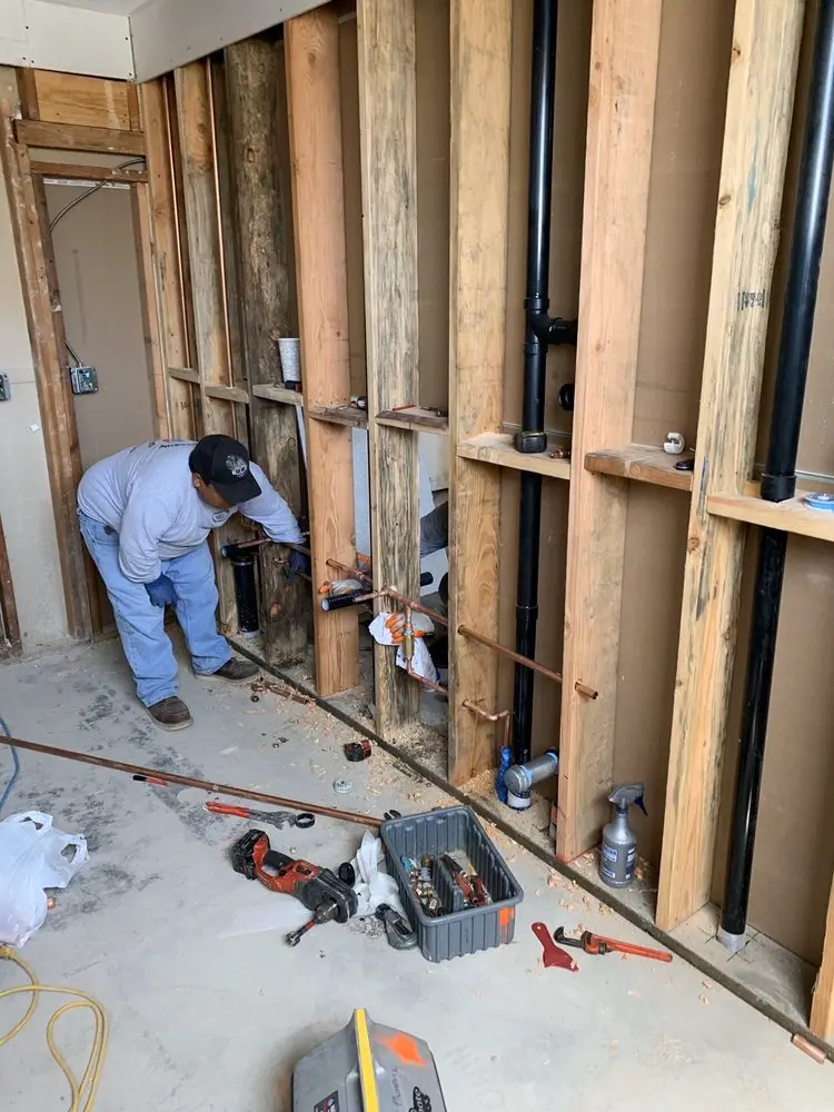 Commercial rough-in plumbing for Gas Line Repair in Ringwood